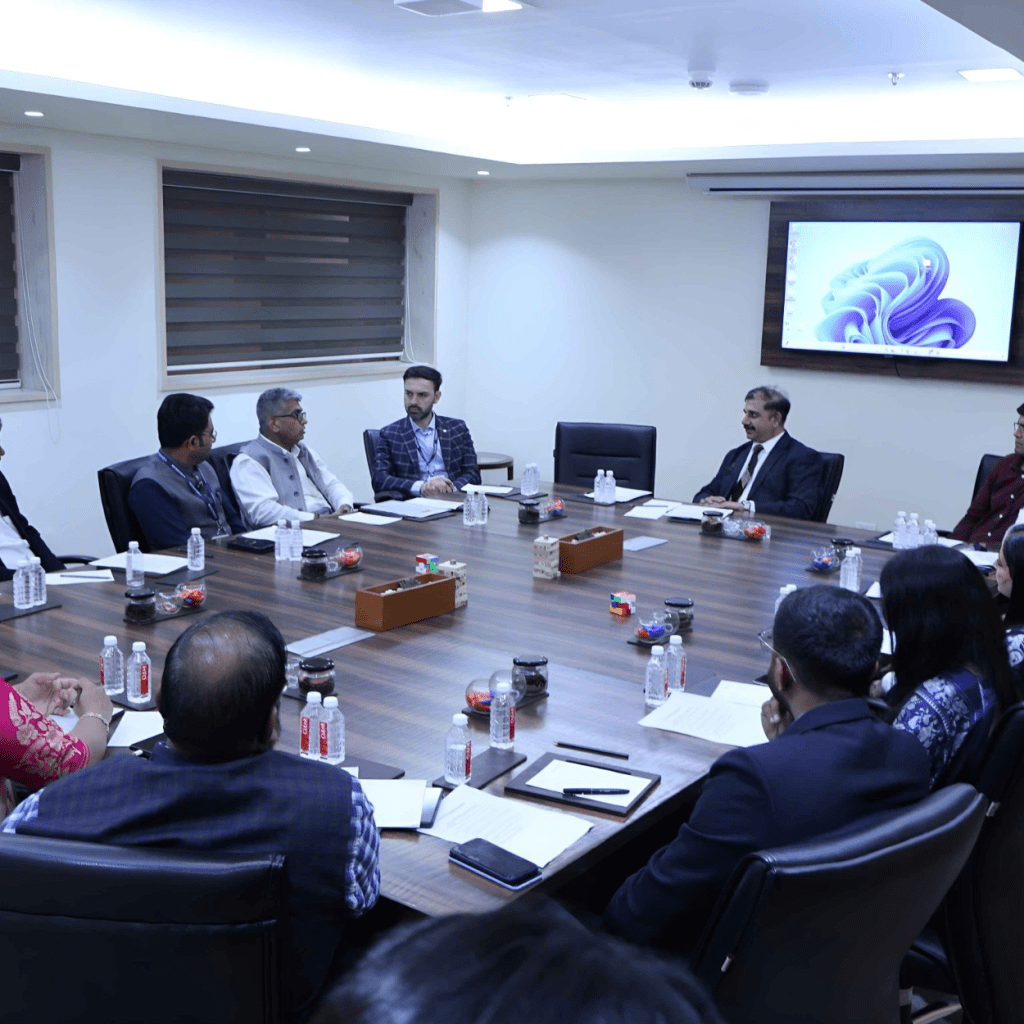 Board of directors meeting in a conference room